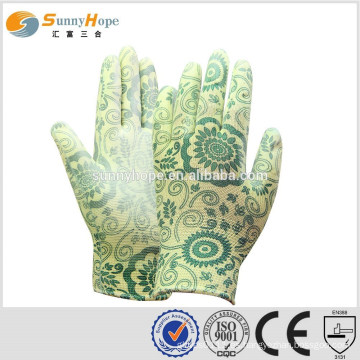 13 gauge esd pu cubiertos con guantes